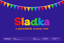 Sladka Cyrillic Script Font Family