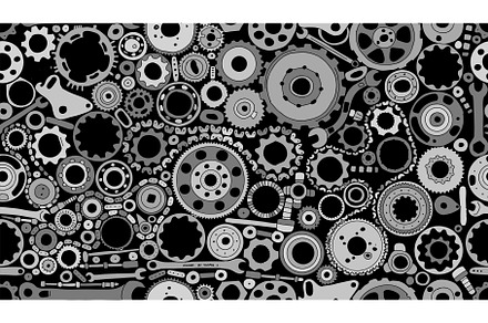 Auto spare parts and gears, seamless