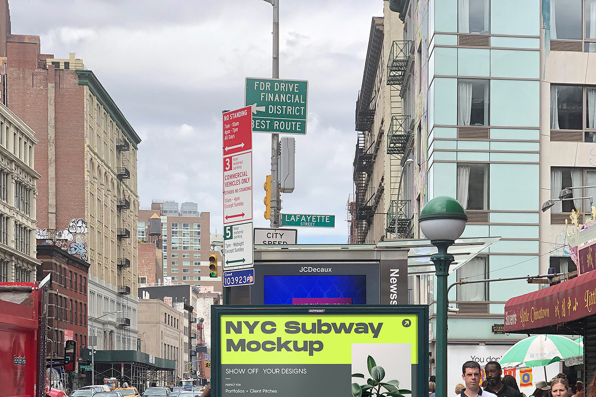 NYC Subway Billboard Mockup, an Advertising Mockup by NYC Billboard Mockups (Photo 2 of 2)