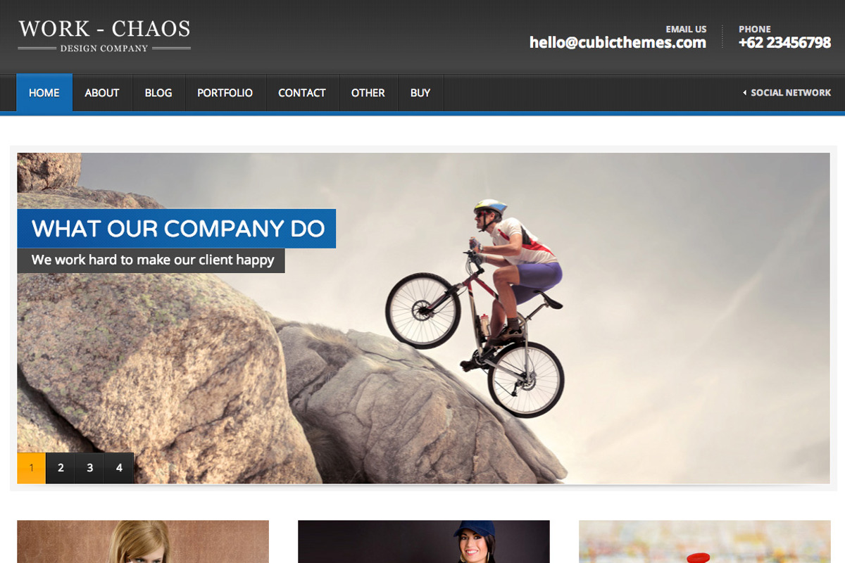 Workchaos HTML, a HTML Template by Cubicthemes (Photo 1 of 4)