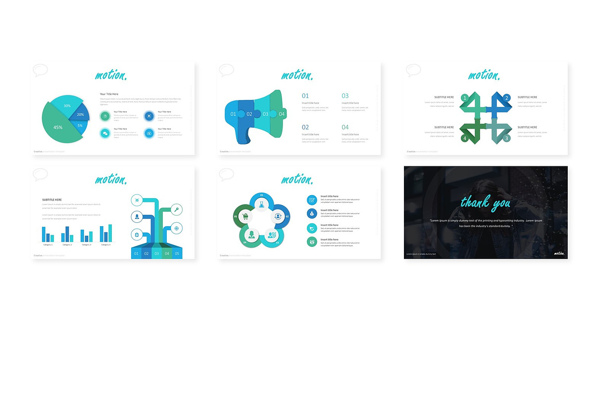 Motion - Powerpoint Template, a Presentation Template by AQR Studio