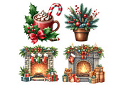 Antique Nordic Chirstmas Day Clipart, an Illustration by Designworld (Thumbnail 5 of 6)