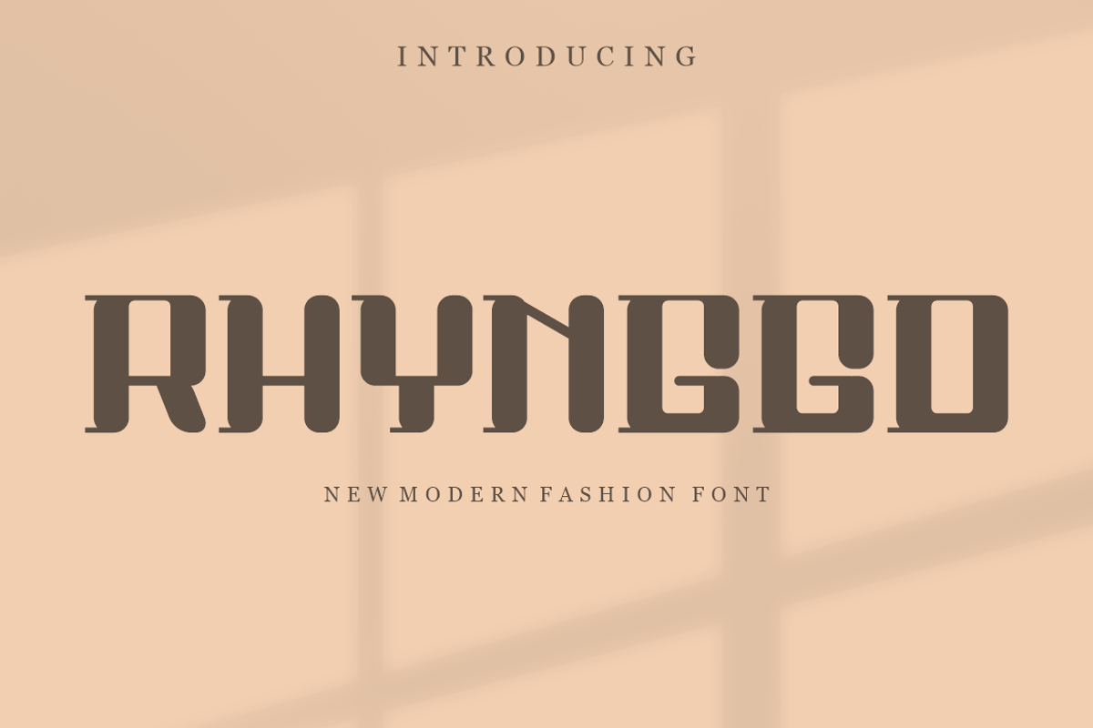Rhynggo - Font, a Sans Serif Font by artchiles_design (Photo 1 of 4)