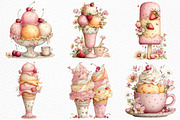 Summer Treats Ice Cream Clipart, an Illustration by Craft Nest (Thumbnail 5 of 12)