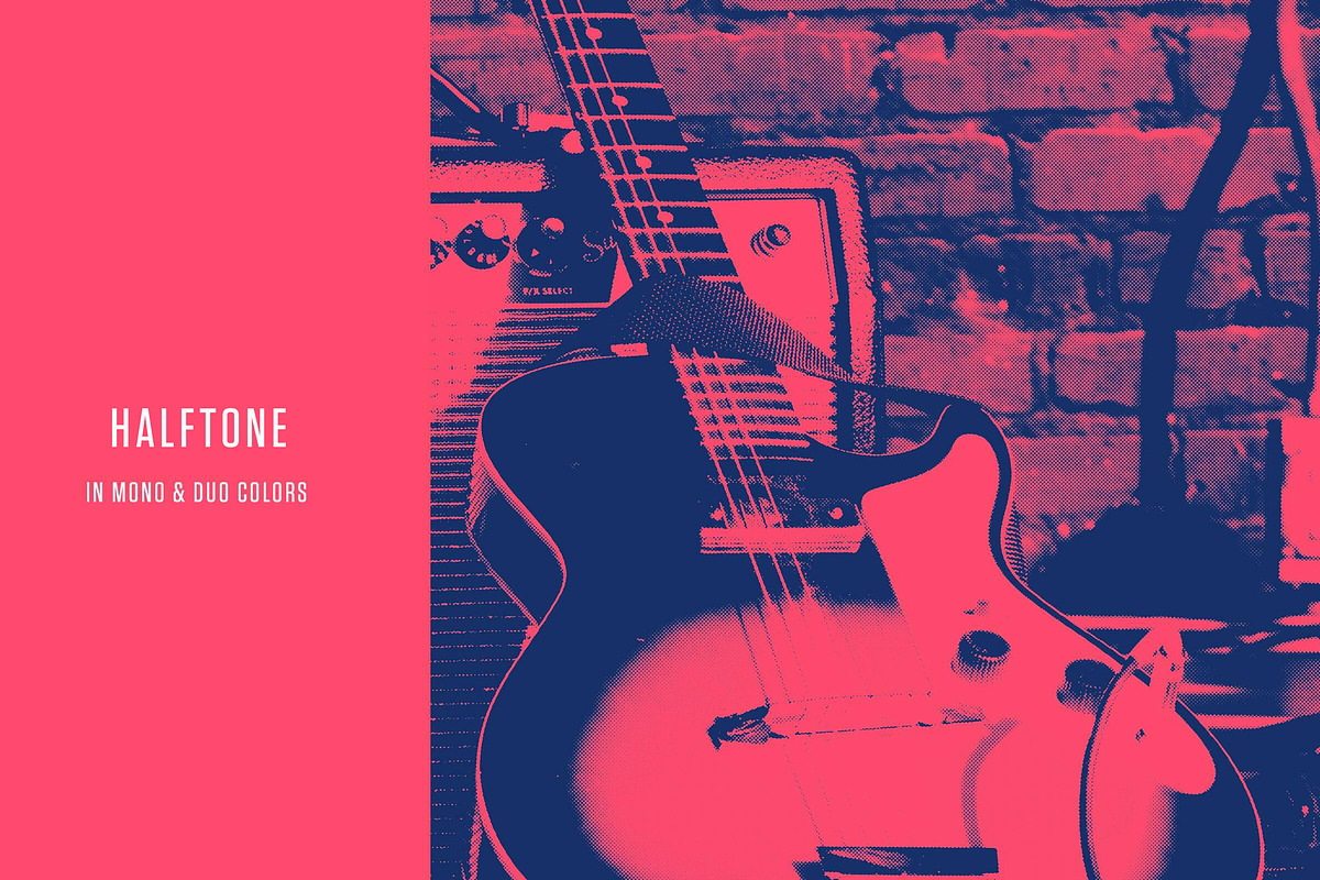Halftone Mono & Duo Colors preview 2