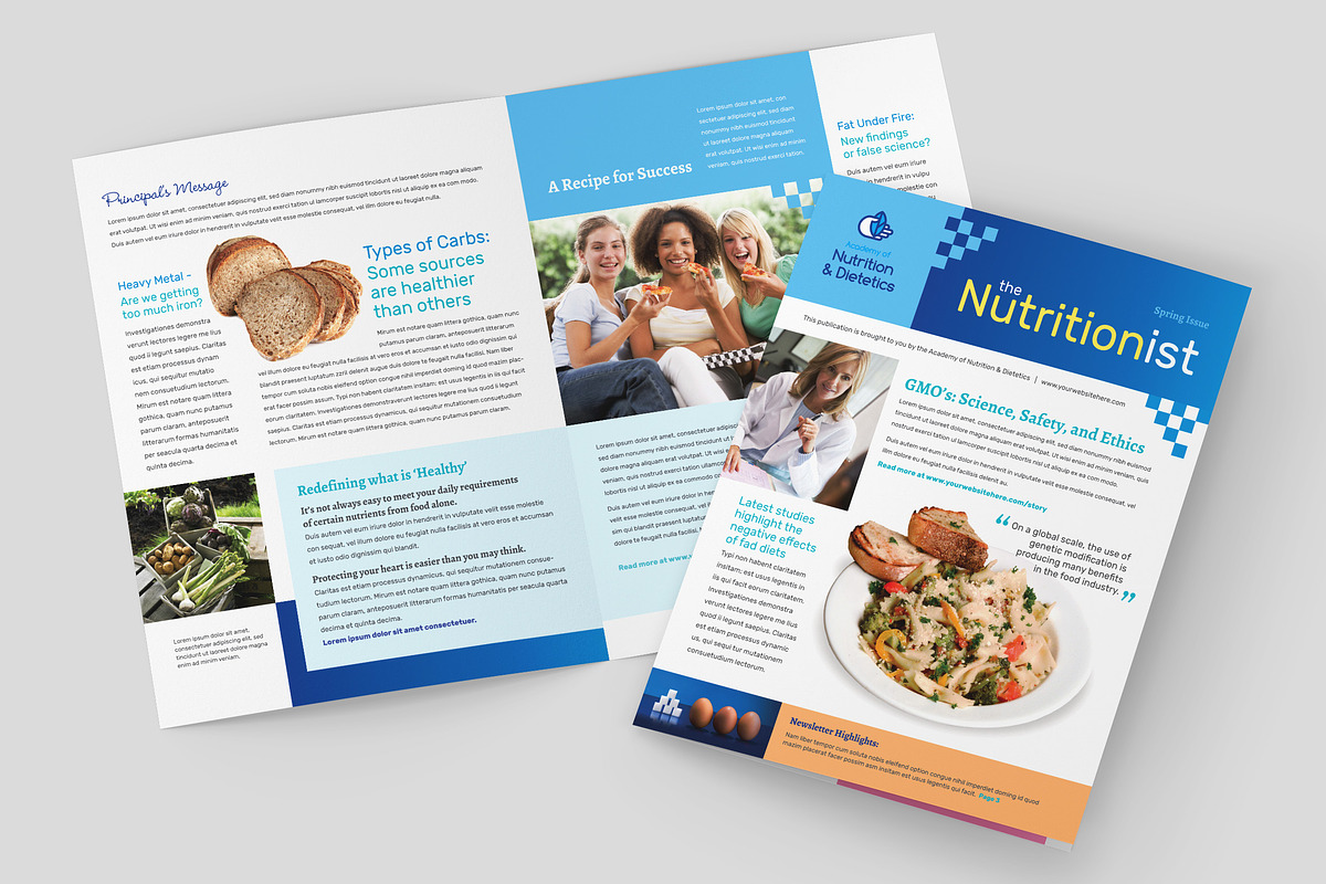 Nutritionist Newsletter Templates, a Magazine Template by StockLayouts (Photo 1 of 8)