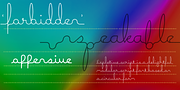 Expletive Script, a Script Font by Barnbrook Fonts (Thumbnail 3 of 5)