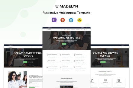 Madelyn - Multipurpose HTML Template, a Bootstrap Template by shreethemes