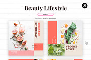 Beauty Life social media templates, a Social Media Template by Chanut is industries (Thumbnail 2 of 8)