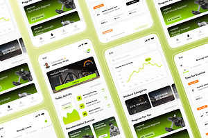 Fit Zone Fitness Mobile App UI Kits