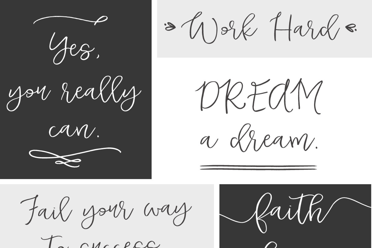 Duckbite Font Family, a Script Font by Angie Makes (Photo 10 of 11)