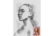 Charcoal Sketch Photoshop Effect, an Action Add-On by Shovajit (Thumbnail 5 of 6)
