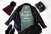 T-Shirt Mockup Bundle Bella Canvas, a Shirt Mockup by lock and page (Thumbnail 17 of 71)