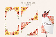 Floral Watercolor set Golden Hour, a Decorative Illustration by Eves_Aquadreams (Thumbnail 8 of 14)
