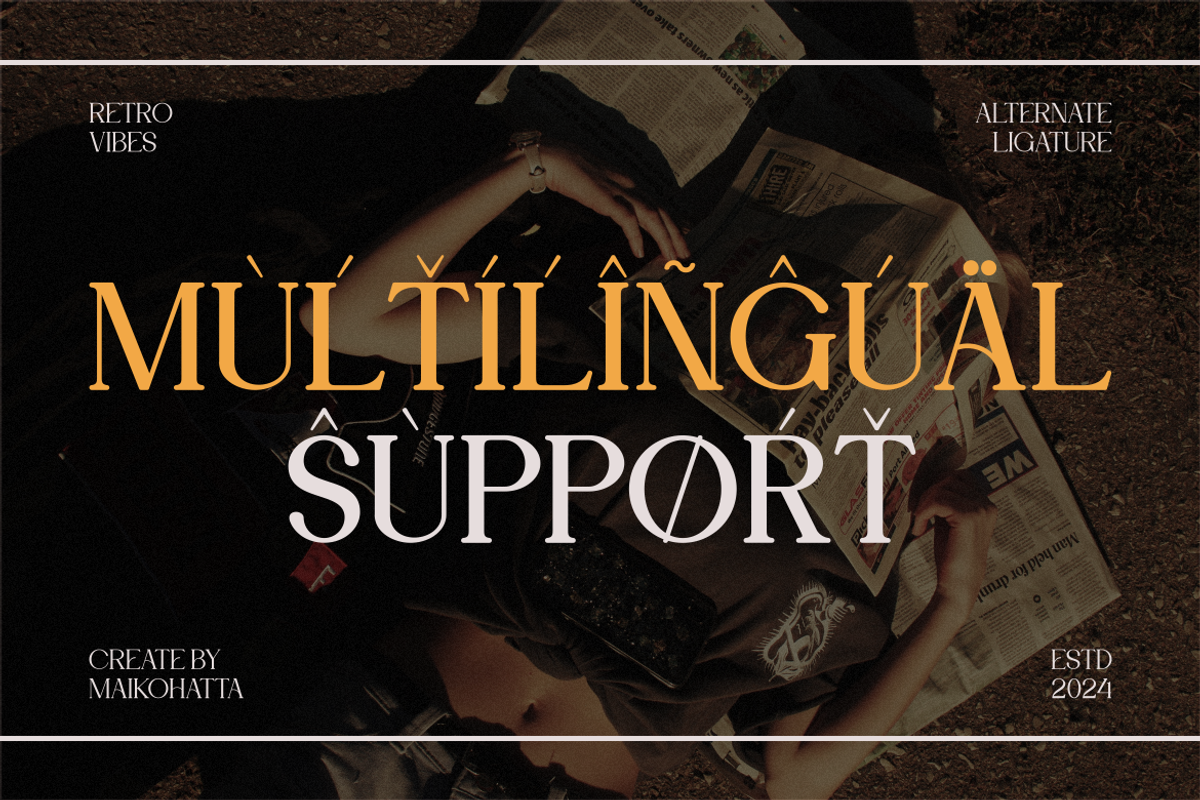 Moela - Serif Display Typeface, a Serif Font by MaikoHatta (Photo 7 of 7)