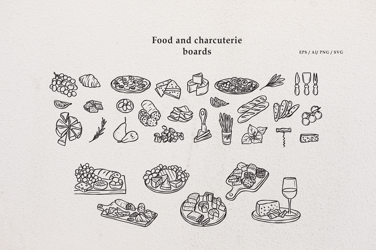 Line art Wine and Dine collection, an Object Illustration by RaDavCrafts (Photo 6 of 15)