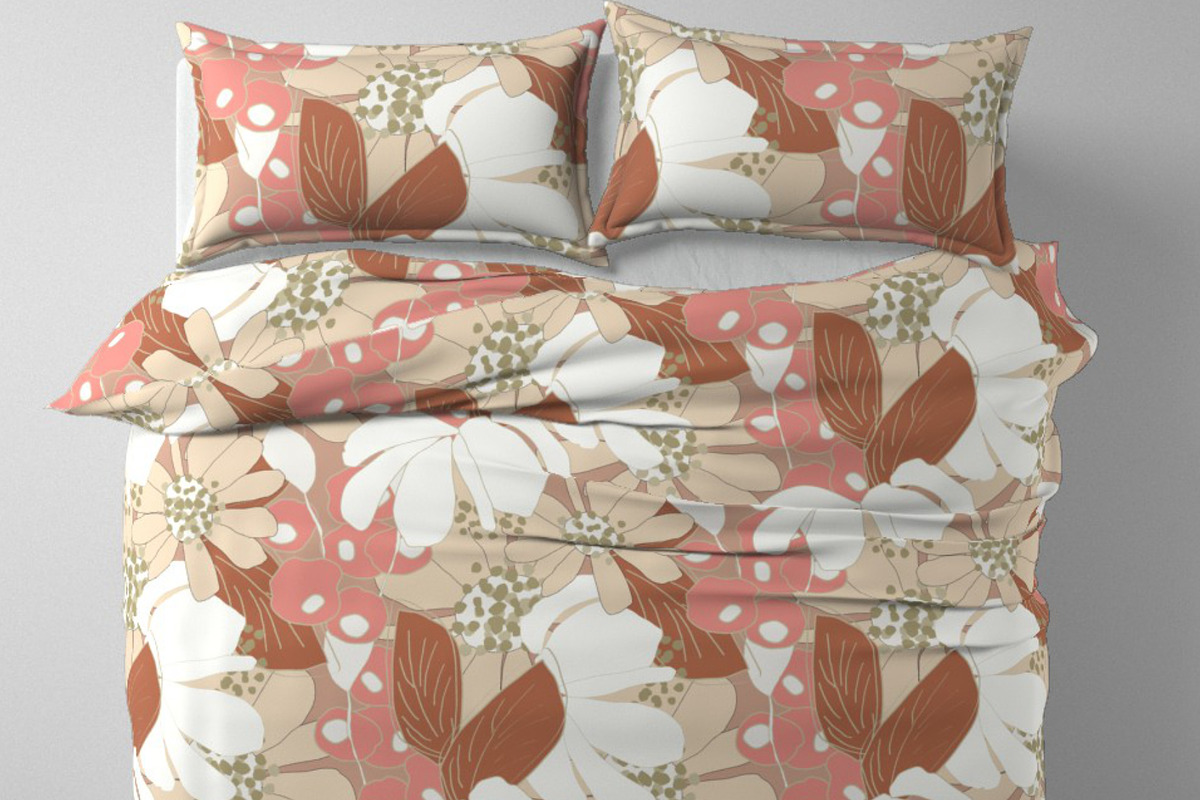 Wild big warm bold flowers meadow, a Pattern Graphic by Cotton Melon pattern Shop (Photo 4 of 5)