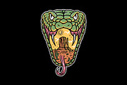 snake head with desert view, an Illustration by gunaonedesign (Thumbnail 1 of 4)