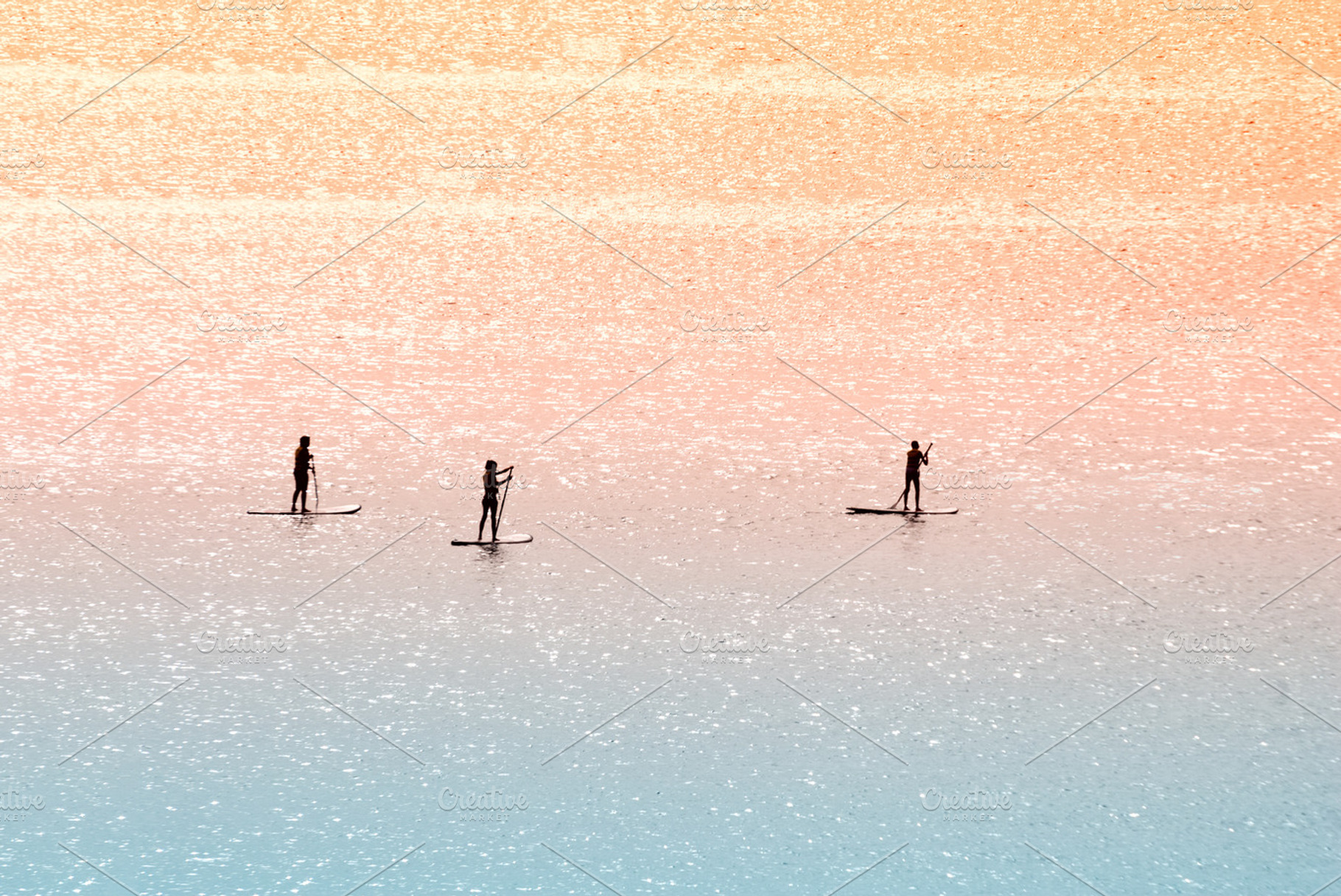 Standup paddle surfers, a Sports & Recreation Photo by mmeida