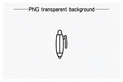 Pen and Pencil Line Icons, an Outline Icon by Designfour (Thumbnail 5 of 7)