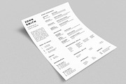 Simple Resume CV with Business Card, a Stationery Template by ND Design (Thumbnail 1 of 13)