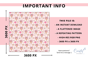 Pink Coquette Back to School Pattern, a Pattern Graphic by Coastal 5 Designs (Thumbnail 3 of 3)