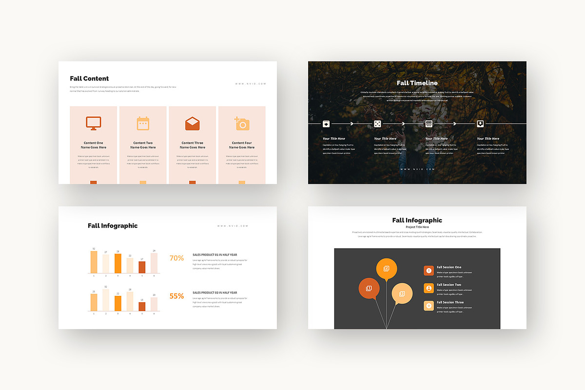 Nvio : Autumn Season Powerpoint, a Presentation Template by Punkl Camp (Photo 5 of 16)