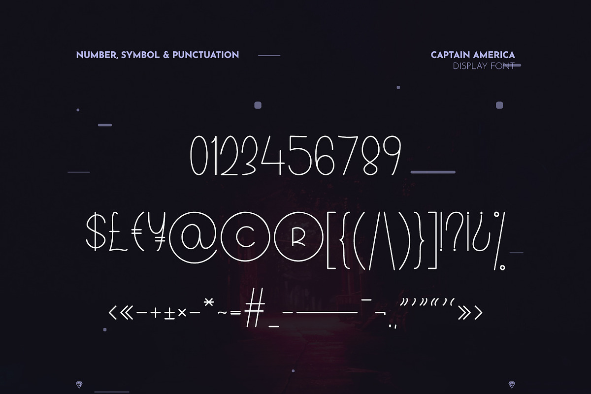 Captain America Modern Display, a Symbol Font by infernostudio3 (Photo 9 of 10)