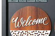 Round Door Hanger Welcome Sign Desig, a Graphic by AtacanDigital (Thumbnail 8 of 12)