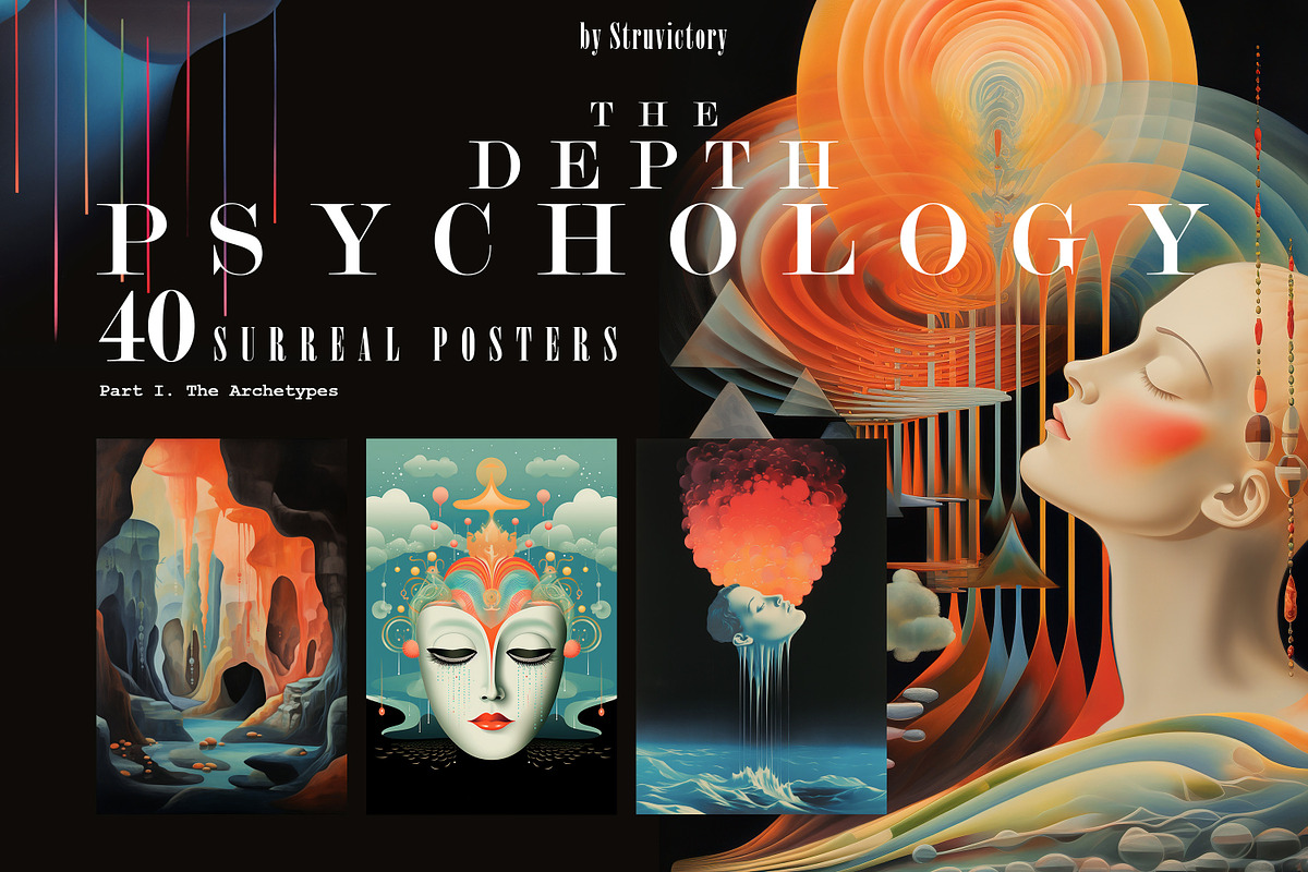 The Depth Psychology Art Posters, an Object Graphic by Struvictory.art (Photo 1 of 8)