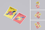 Postage Stamps Mockup, a Product Mockup by Riel Concept (Thumbnail 1 of 5)