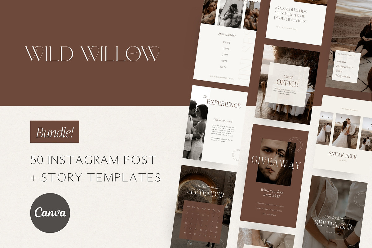 Editorial Photography Insta Bundle, a Social Media Template by Wonderlik Webdesign (Photo 2 of 11)
