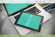 Responsive Screen Mockup V2, an iPhone Mockup by MahmoudRafik (Thumbnail 14 of 15)