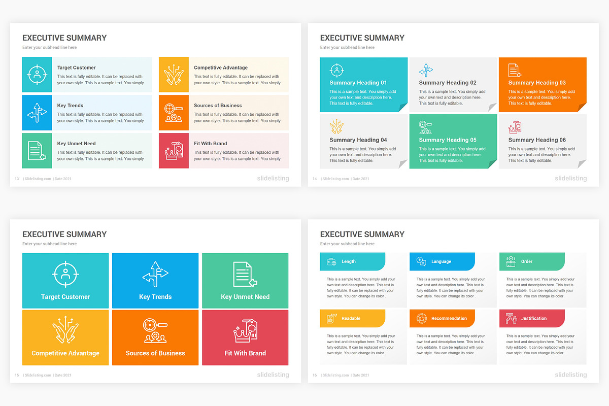 Executive Summary Keynote Template, a Presentation Template by SlideOne (Photo 6 of 8)
