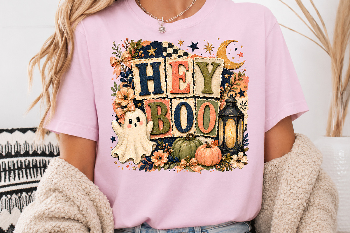 Hey Boo Halloween Sublimation, a Seasonal Illustration by Rose Art (Photo 3 of 4)