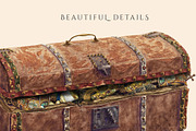 Vintage Treasure Chest Clipart, an Illustration by Secret Helper (Thumbnail 7 of 8)