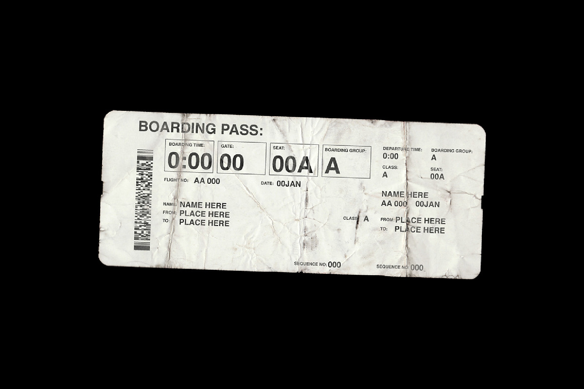 Passport And Boarding Pass Mockup, a Mockup by TuomoDesign (Photo 3 of 3)