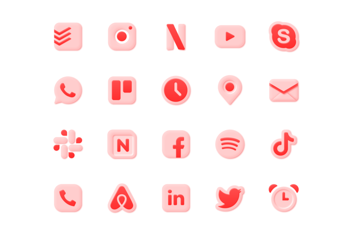 iOS 14 Premium Home Screen Icons, an Icon by Totora Studio (Photo 3 of 6)
