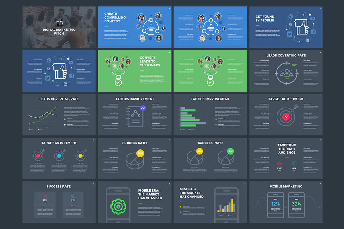 Digital Pitch - Marketer Keynote, a Presentation Template by Slidehack (Photo 2 of 4)