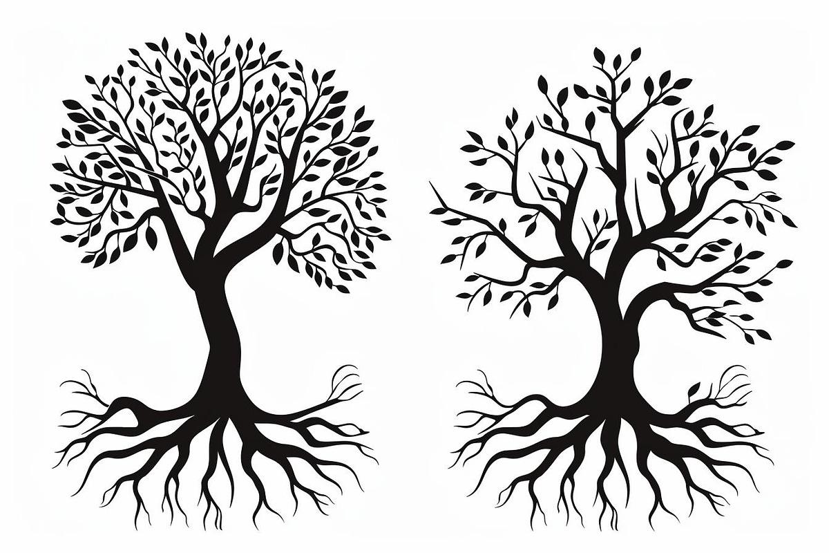 8 Tree of Life Vector Collection, an Illustration by BIPLOB EXPERT (Photo 6 of 9)