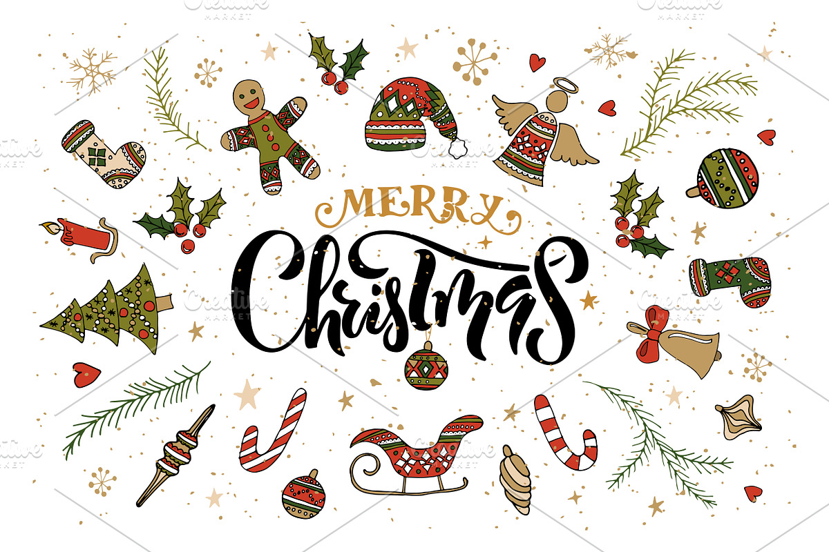 Christmas Card Template, a Templates & Theme by Svetlana Kurako