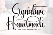 Signature Handmade | Script Font, a Handwritten Font by Scratchones (Thumbnail 1 of 9)