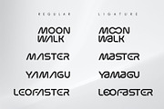 Moon Walk Font | Futuristic Font, a Sans Serif Font by WhymoreArt (Thumbnail 5 of 10)