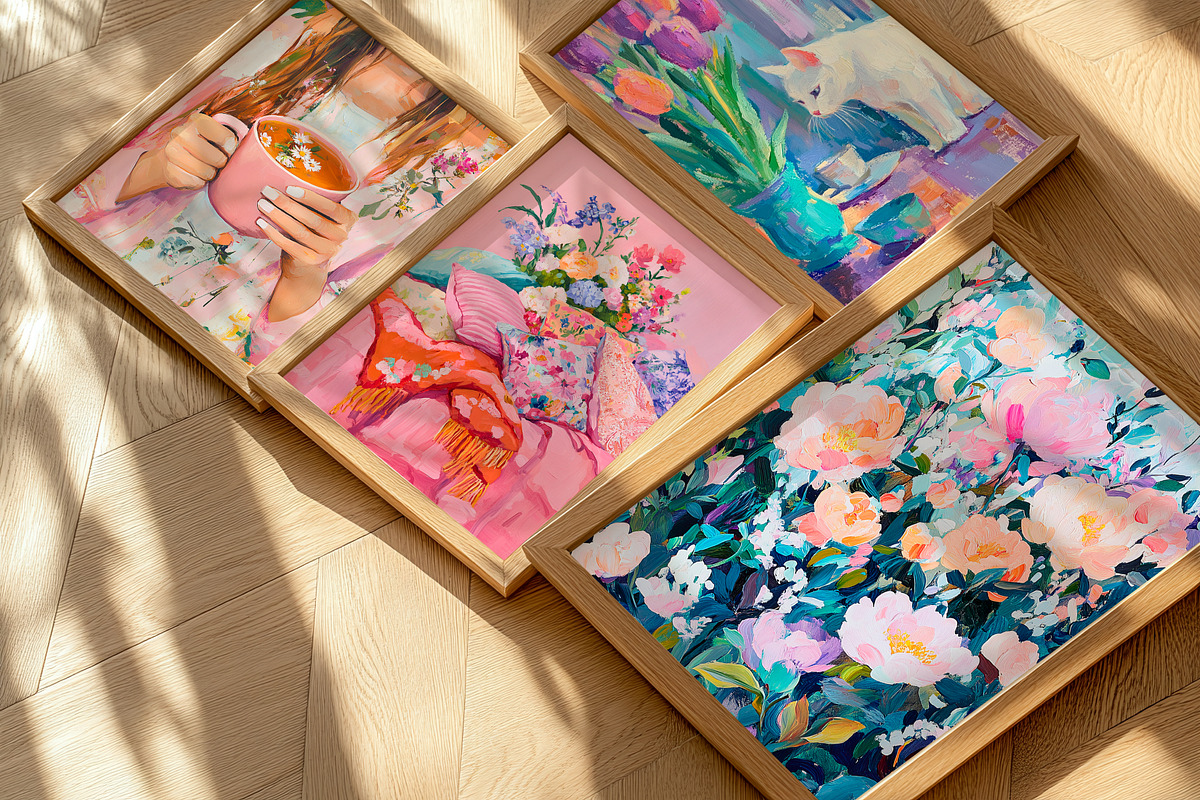 127 Spring Modern Prints Gallery, a Wallpaper Graphic by Feelsoul (Photo 6 of 13)