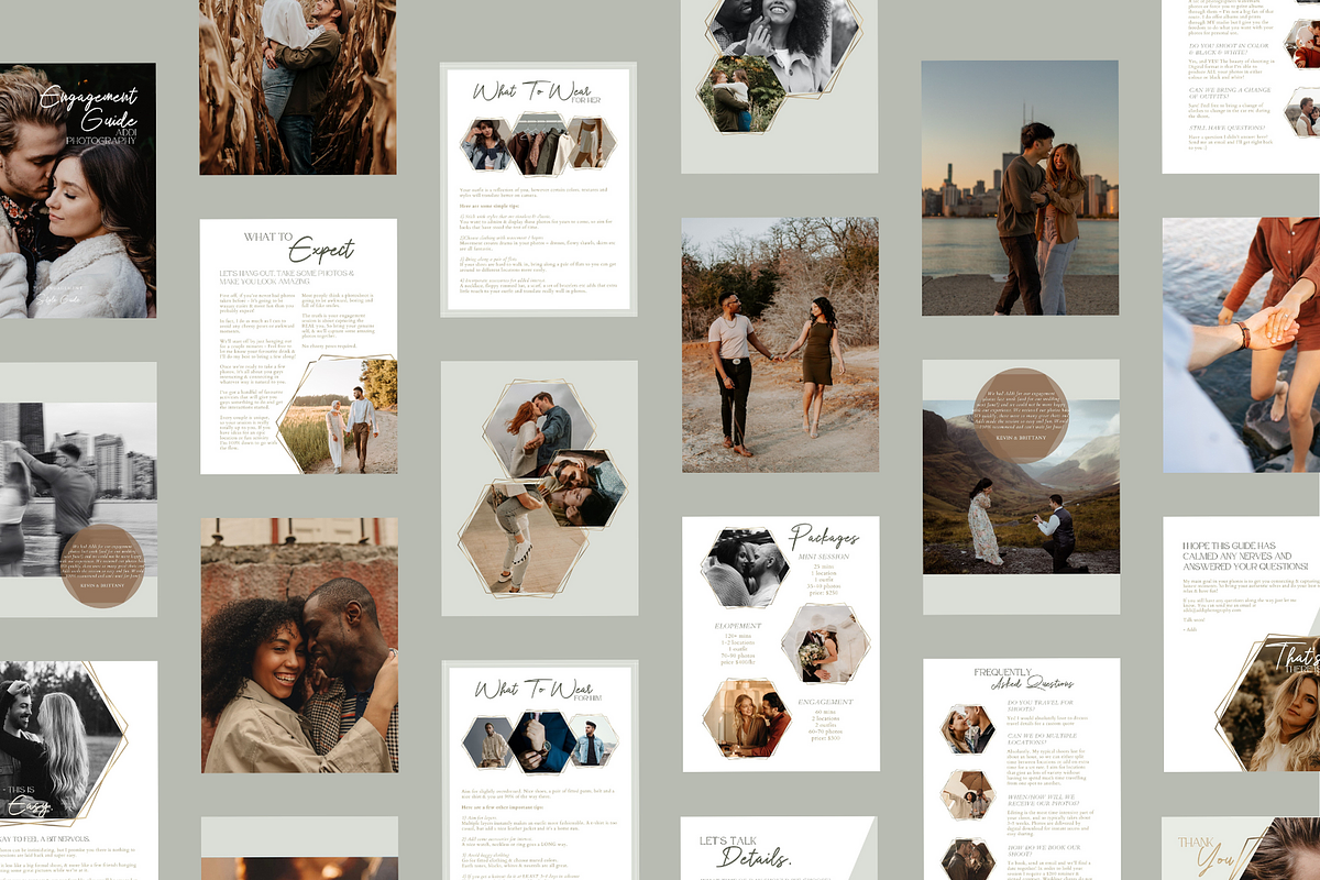 GOLD Engagement Photo Session Guide, a Magazine Template by Signature Edits (Photo 6 of 11)