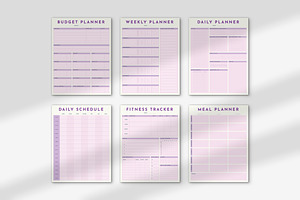 Lilac Planner Set