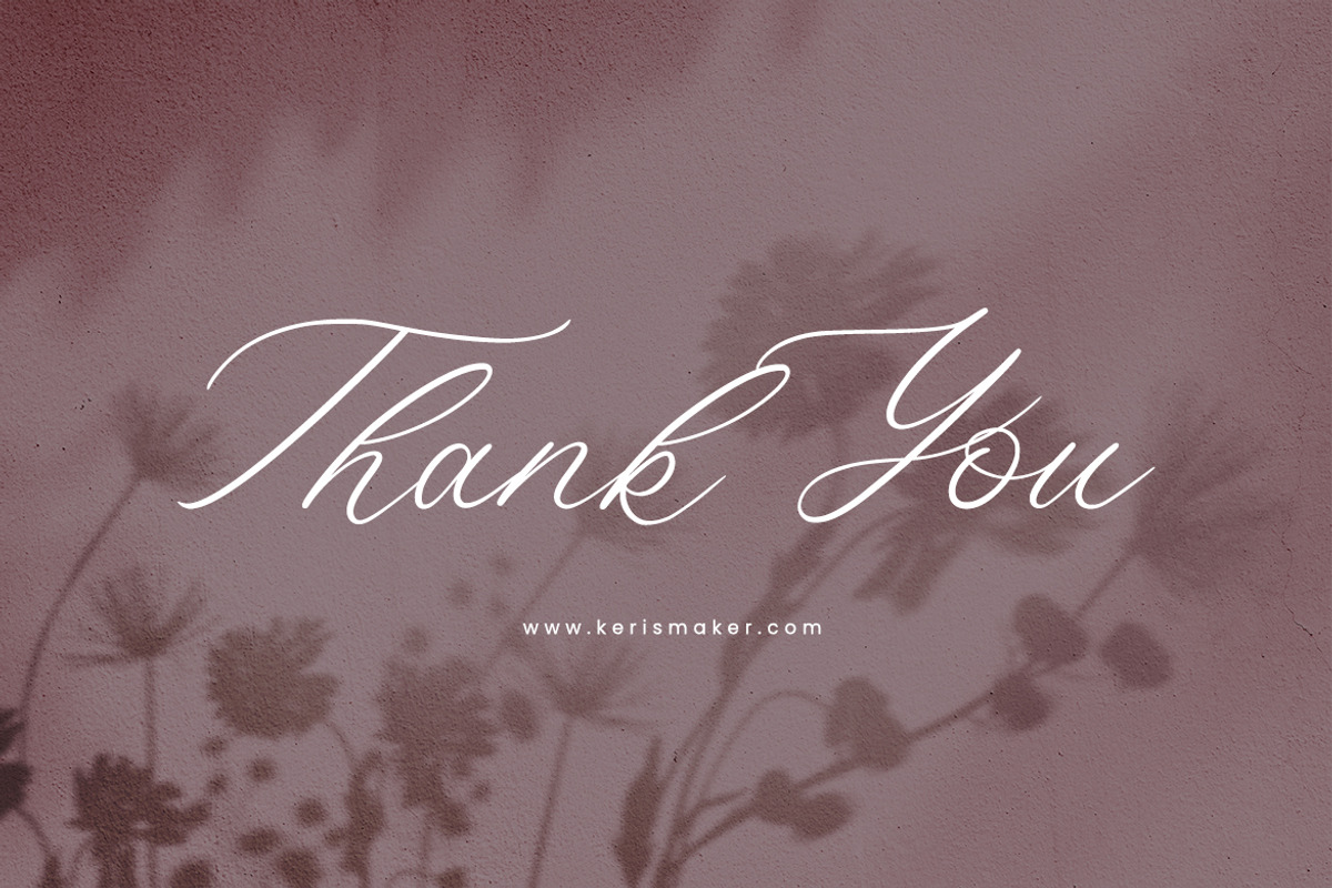 Denise Beauty, a Script Font by kerismaker (Photo 10 of 10)