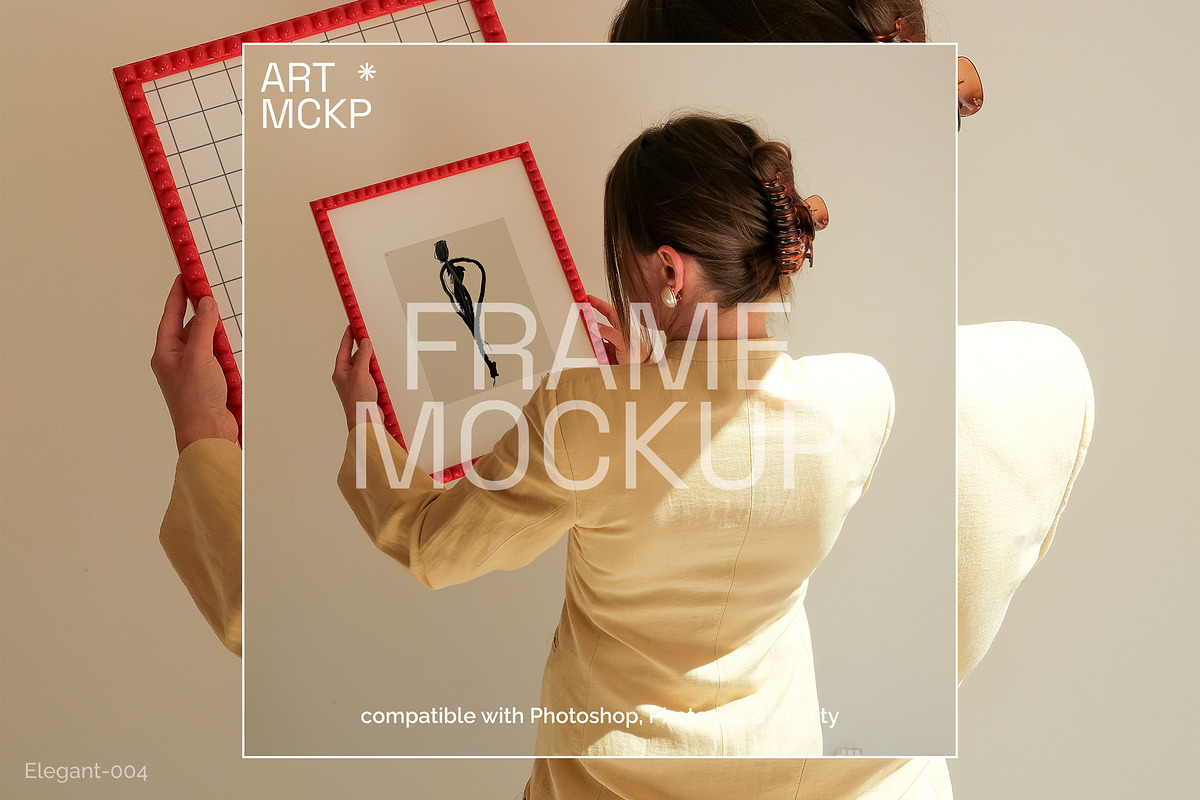 Elegant: Art Print/Poster mockup set, a Merchandise Mockup by MCKP*ME (Photo 4 of 15)