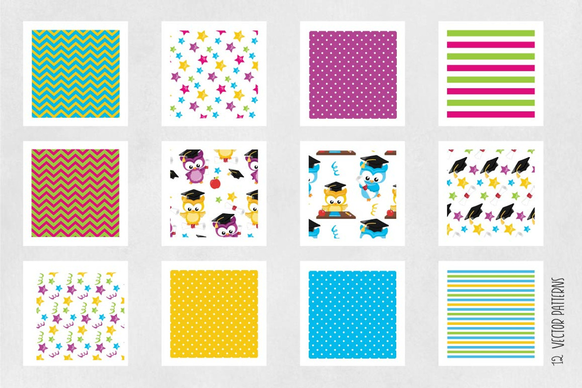 GRADUATION Pattern collection, a Pattern Graphic by PrettyPatterns