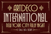 Decomang Art Deco Typeface, a Sans Serif Font by alit design (Thumbnail 9 of 20)